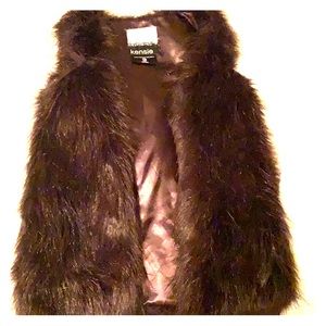 Faux fur vest